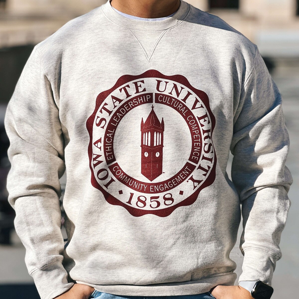 Gear University Seal Oatmeal Crewneck Sweatshirt